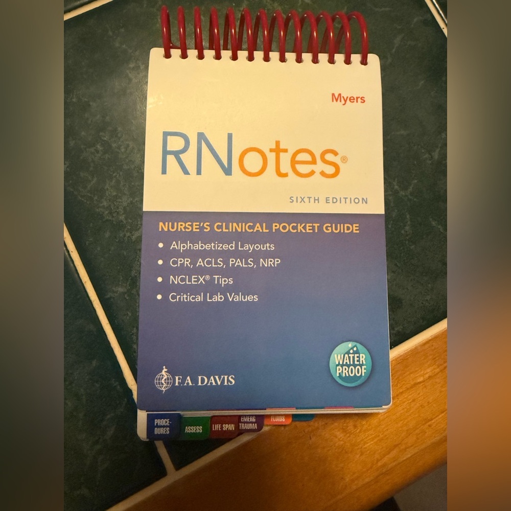RN Notes Nurse's Clinical Pocket Guide - Blue